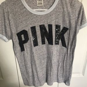 Grey white and black short sleeve